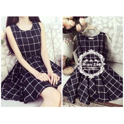 Shop Cún-Hàng Loại 1-Đầm Sát Xoè Sát Nách Tiểu Thư Xinh Xắn-ĐX8814