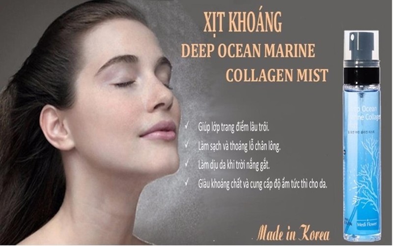 XỊT KHOÁNG DEEP OCEAN MARINE COLLAGEN MIST 6