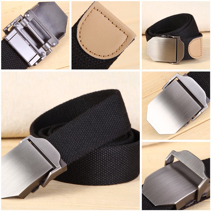 Thắt lưng vải dù mặt Khóa hợp kim phong cách lính 80k - 4