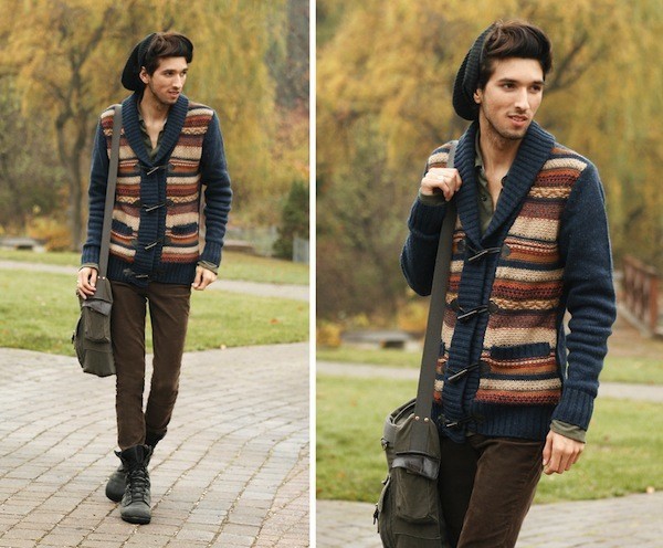 Túi messenger nam vải canvas đeo chéo D6662 190k - 10