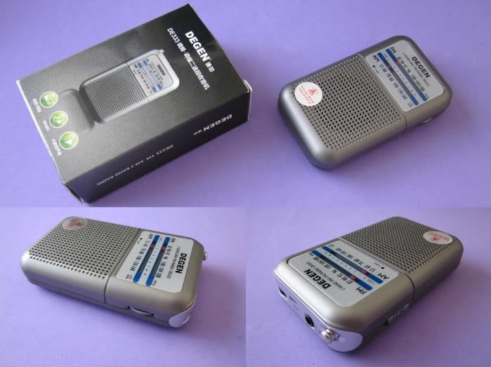 ĐÀI RADIO FM MINI DEGEN DE333 (Mã SP: 0034)