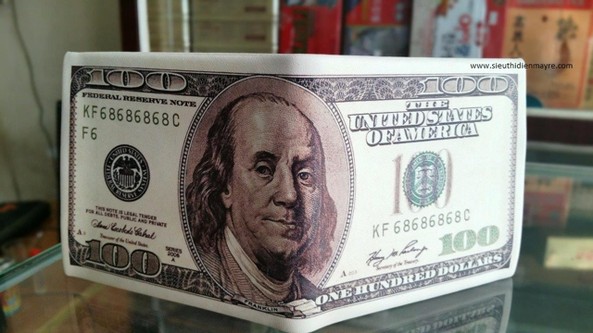 Ví nam in hình tiền 100$ hàng loại 1 - giá tốt 3