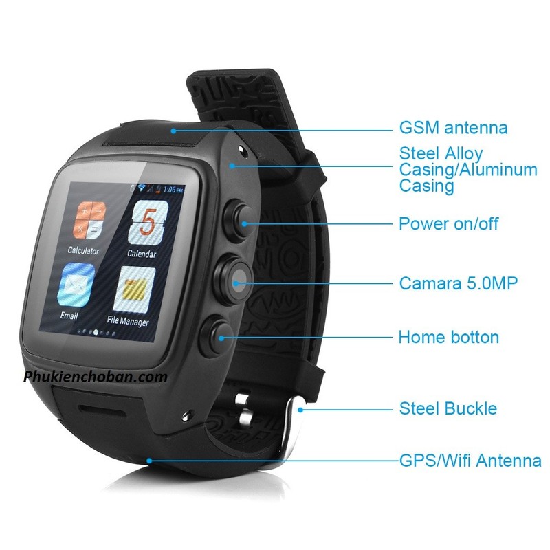 Đồng hồ thông minh gắn sim Z1 smartwatch wifi chống nước bh 12 tháng 4