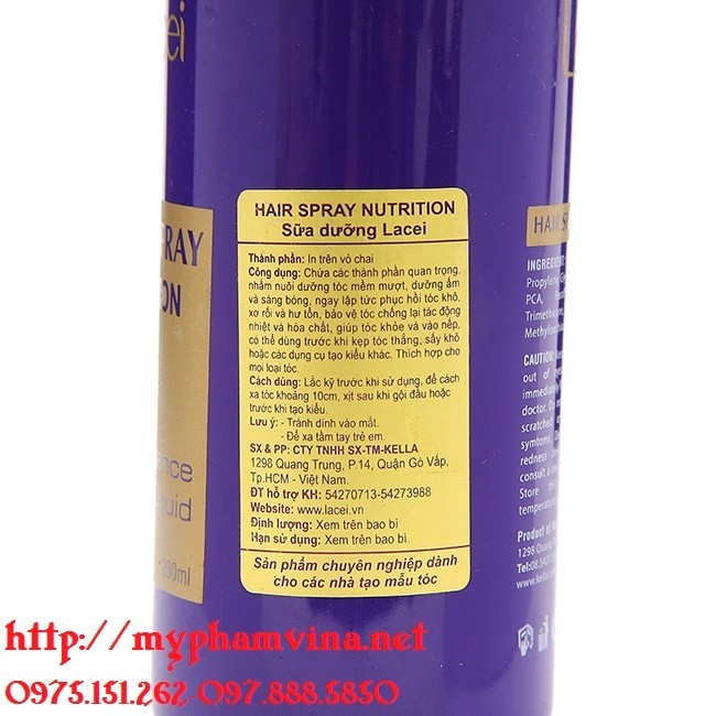 Sữa Dưỡng Lacei Hair Spray Nutrition 200ml 1