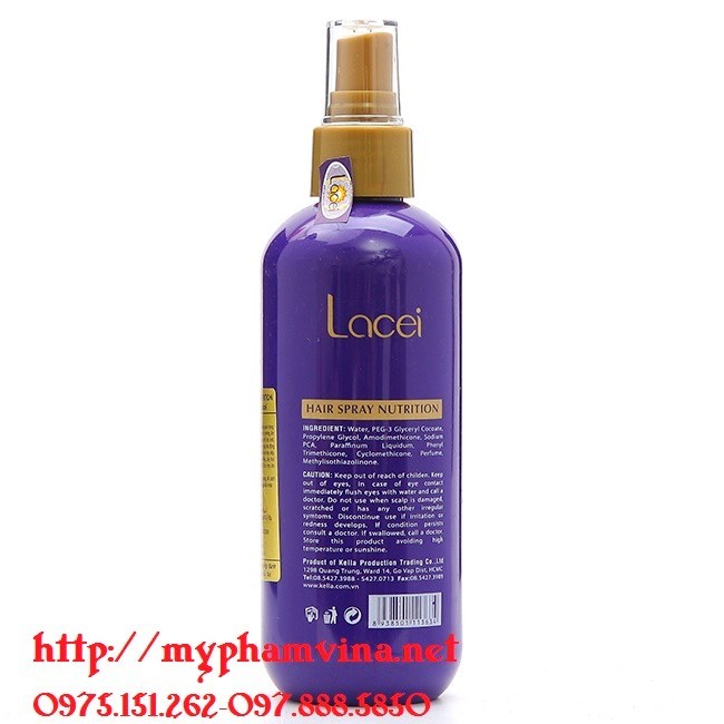Sữa Dưỡng Lacei Hair Spray Nutrition 200ml 3