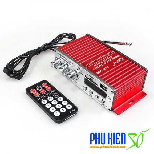 Ampli xe hơi ma-120 công suất 200w 2.0 hỗ trợ usb, fm, thẻ nhớ