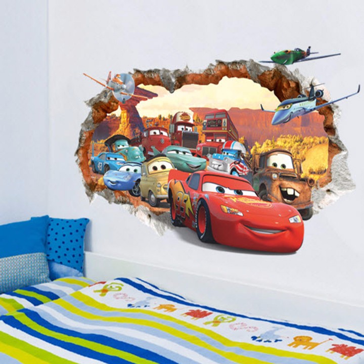 Decal dán tường cửa sổ Queen 3D EB161
