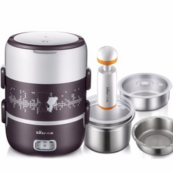 Hộp cơm hâm nóng inox cao cấp hút chân không 3 ngăn Bear DFH S2123