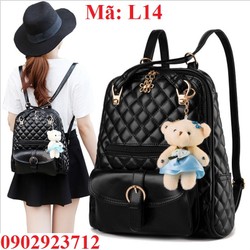 Ba Lô Nữ Thời Trang Màu Đen - L14 [Được kiểm hàng] L14