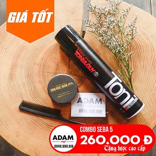 Combo Sáp Seba Và Gôm Toni 1
