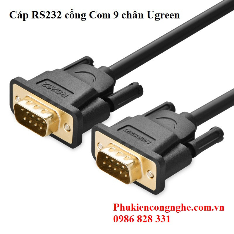 Cáp RS232 cổng com 9 chân âm 5m chính hãng Ugreen UG-20152 1