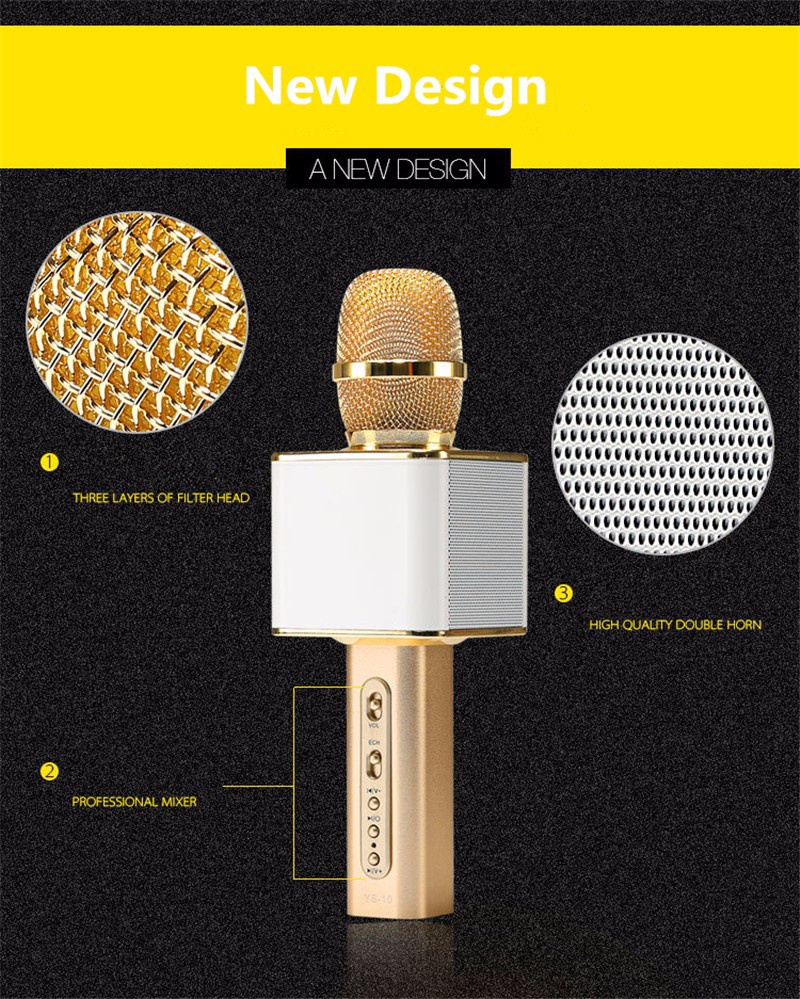 Micro karaoke kèm loa bluetooth YS10 2