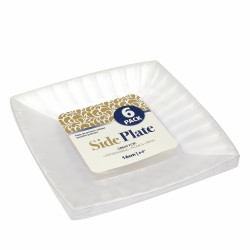 Bộ 6 dĩa lót trang trí hình vuông trong suốt Uncle Bill YT0007 16cm