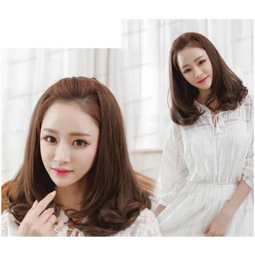 TÓC NỬA ĐẦU XOĂN LỬNG HÀNG TƠ NHẬT CAO CẤP