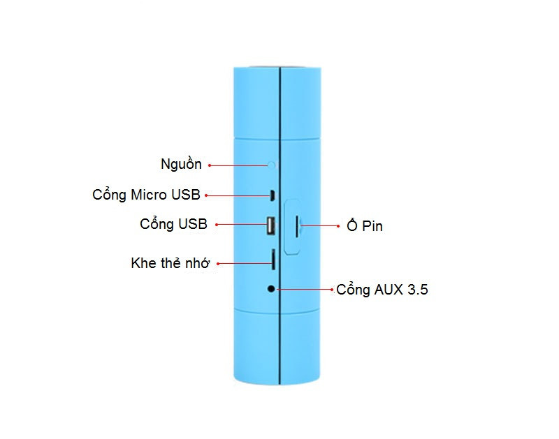 Loa nghe nhạc bluetooth giá rẻ NFC gắn usb thẻ nhớ PKCB 8800 PF42 11