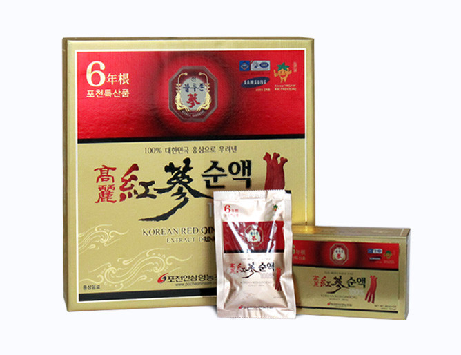 NƯỚC HỒNG SÂM 6 TUỔI HÀN QUỐC POCHEON 100 phần trăm 3