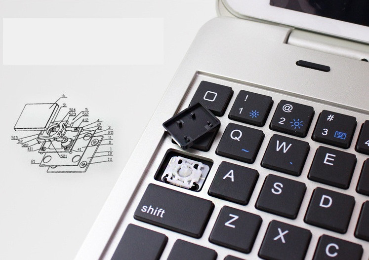 Bàn phím kiêm ốp biến ipad thành laptop mini ipad mini 1 2 3 - 4