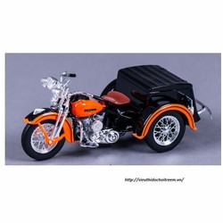 Xe mô hình mô tô HARLEY DAVIDSON 1947 SERVI-CAR tỷ lệ 1:18 Cam đen