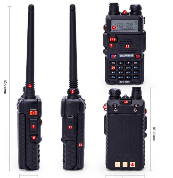 BỘ ĐÀM BAOFENG 0678 CÓ LCD BỘ ĐÀM BAOFENG 0678 CÓ LCD 3