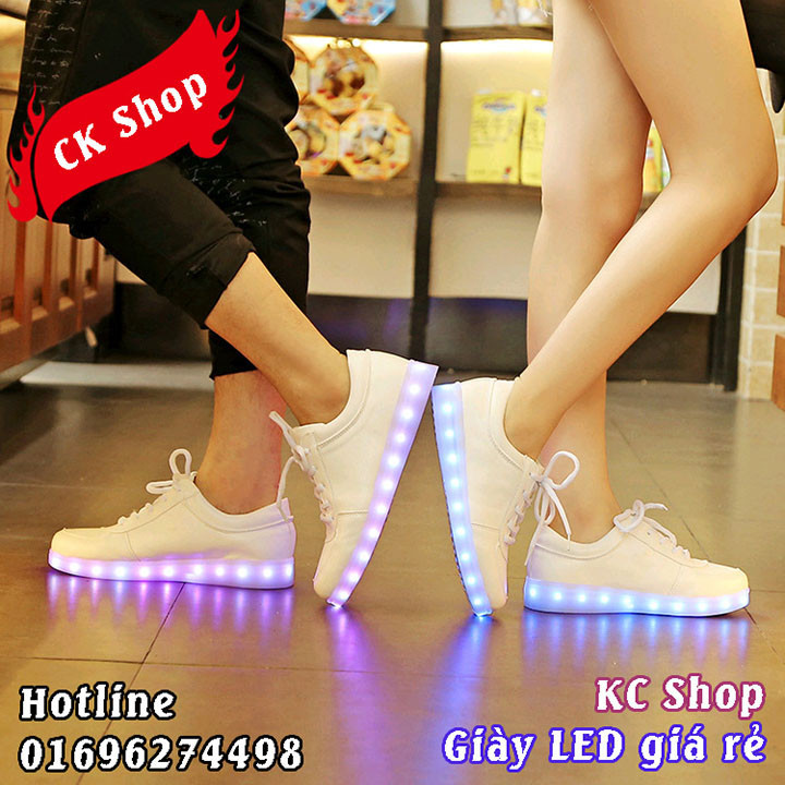 Giày LED White Classic giá chỉ 399k ! Khuyến mãi cực tốt từ KC Shop