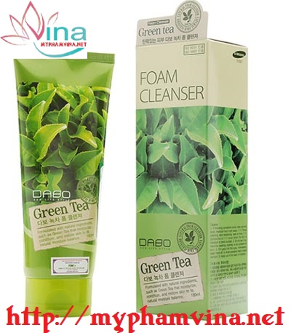 Sữa rửa mặt trà xanh Dabo Green Tea 3