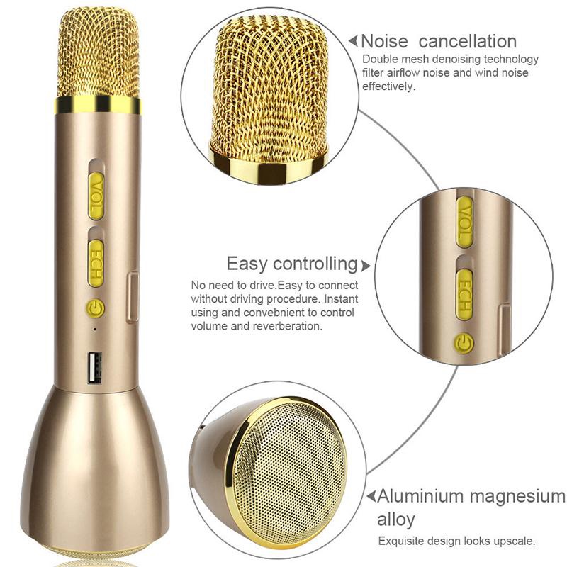 Mic Karaoke Bluetooth K088 Kèm Loa 3IN1 6