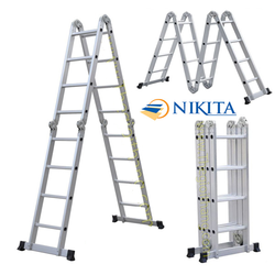 Thang nhôm gấp 4 đoạn Nikita GA37 - 3.7m