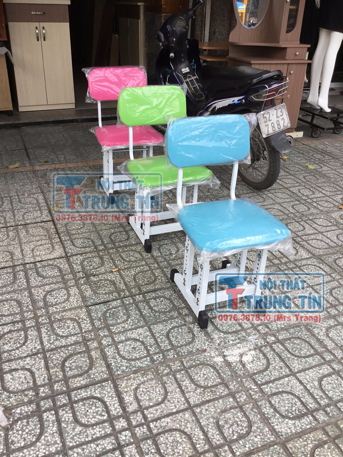 ghế học sinh, chân đôi cao cấp [Được kiểm hàng] 1496