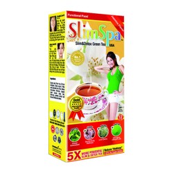 Trà giảm cân hương lài SlimSpa Supplement Slim&Detox Green Tea hộp 12 gói
