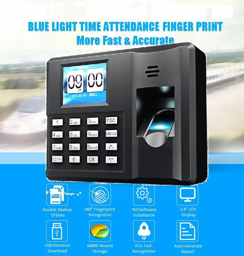 Máy chấm công quét vân tay cực nhạy Wise Eye X668