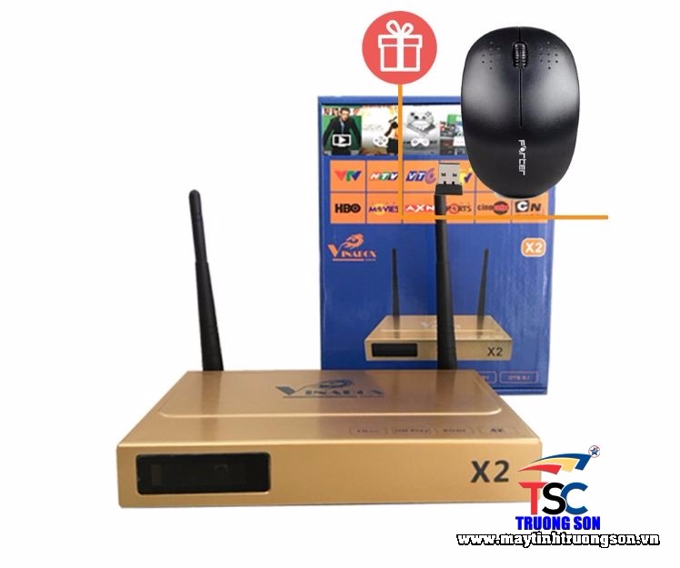 Android TVBox VINABOX X2 - RAM 1GB - RAM 1GB Android 4.4