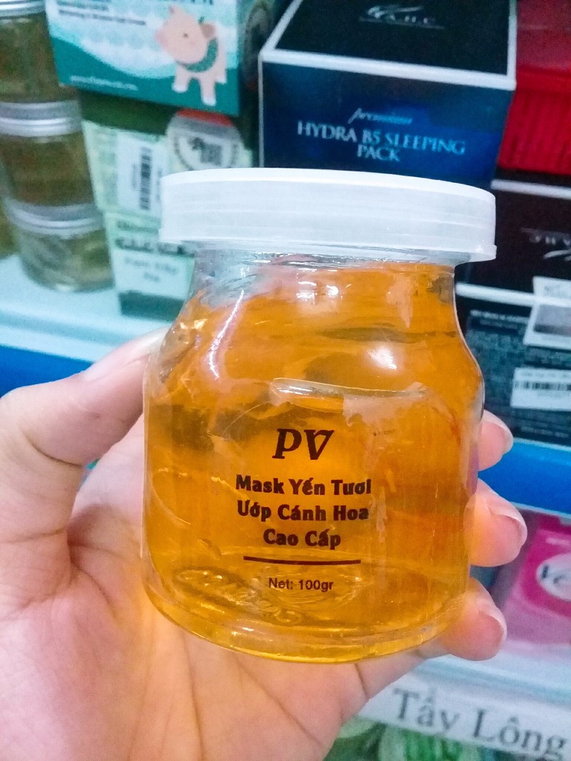 Kết quả hình ảnh cho Mặt nạ yến tươi ướp cánh hoa 100g