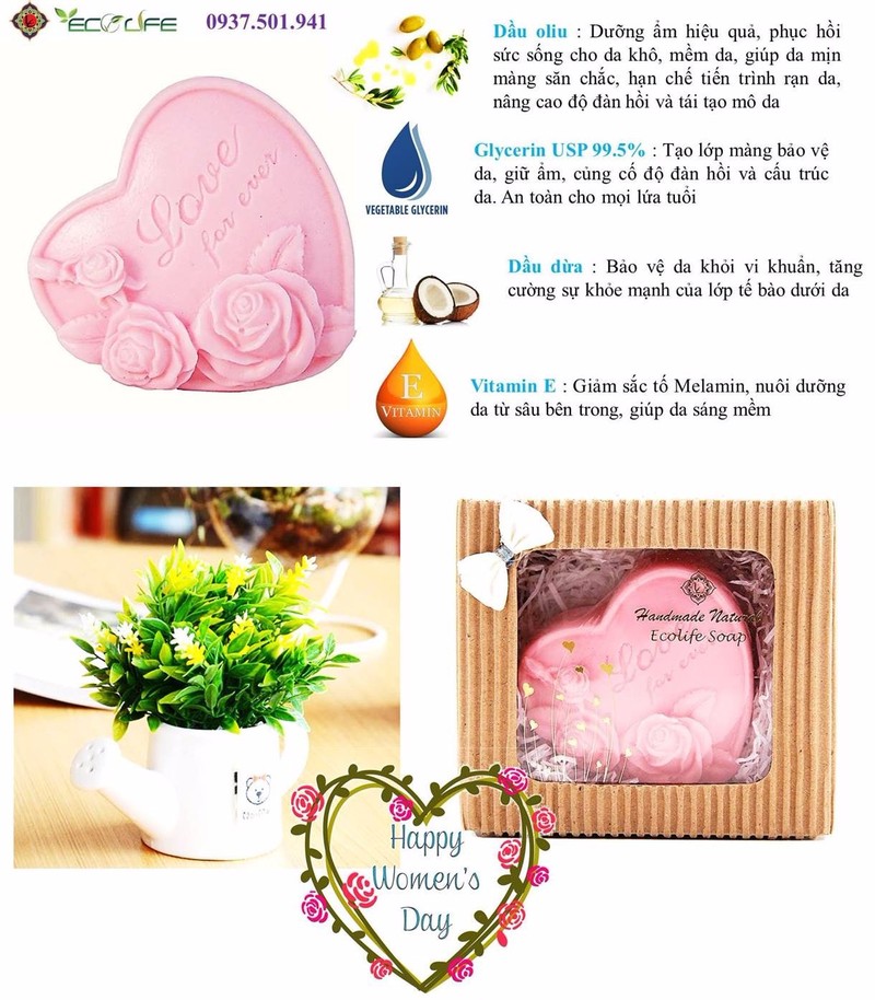 [ QUÀ 20 THÁNG 10 ] - Hộp Quà Tặng Xà Phòng Trái Tim Love Forever 5