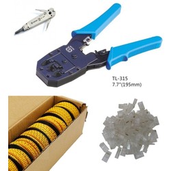 Kìm mạng Talon TL-315, Tool Krone , Hộp100 RJ45, Vòng đánh số mạng [Được kiểm hàng] TL-315, Krone , 1 RJ45, VDS