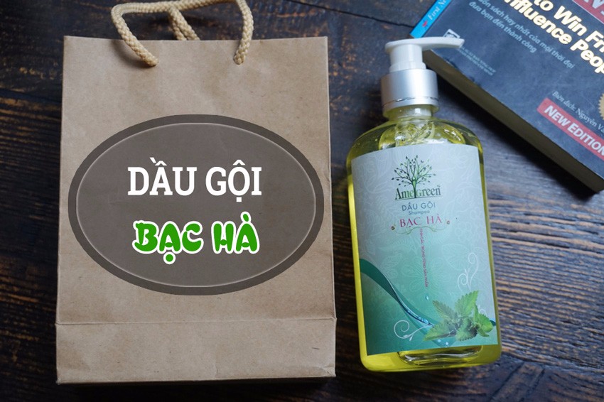 Dầu gội tinh dầu bạc hà Ame Green 250ml