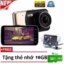 Camera hành trình camera lùi siêu nét full hd 1080p 2560 free thẻ 16gb