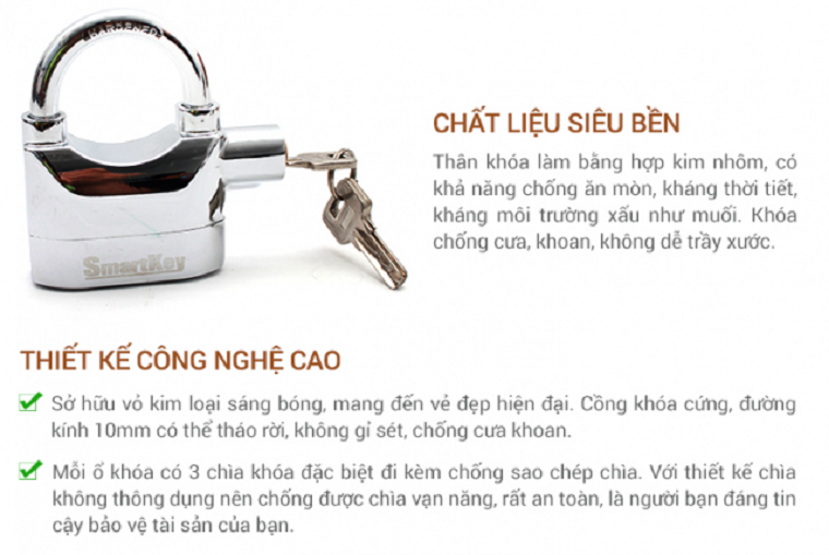Khóa chống trộm Kinbar K101B