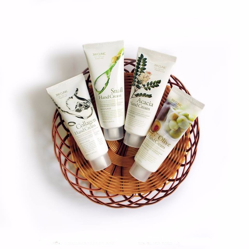 KEM DƯỠNG DA TAY 3W CLINIC PURE NATURAL HAND CREAM 1