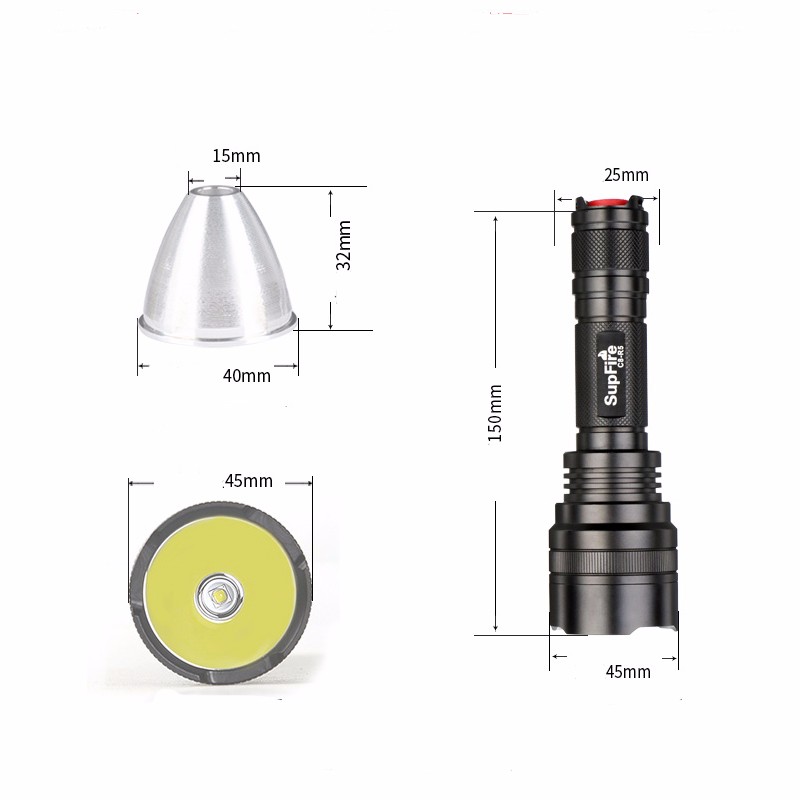 Đèn pin siêu sáng Supfire C8-R5