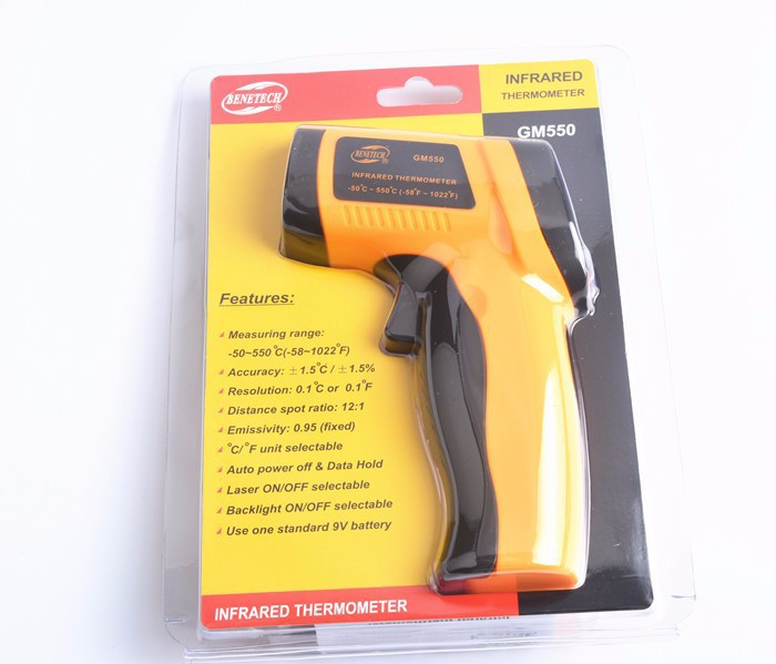 Máy đo nhiệt độ từ xa bằng laser GM550 (Mã SP: Máy đo nhiệt độ laser GM550)