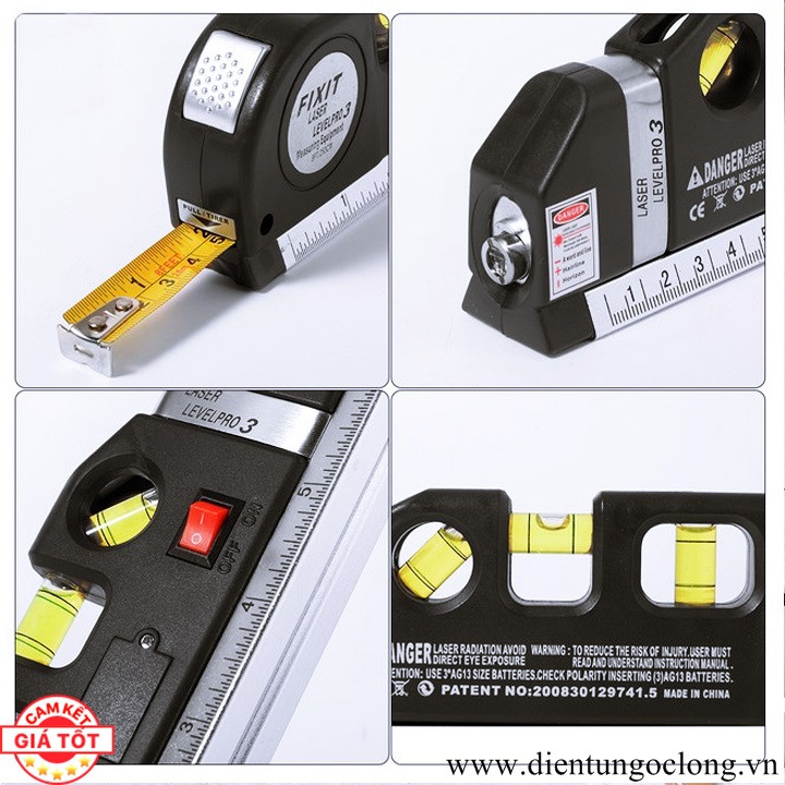 Thước Nivo, Căn Mực 4in1 Laser Level Pro 3 (Mã SP: thuoclaserlevelpro3)