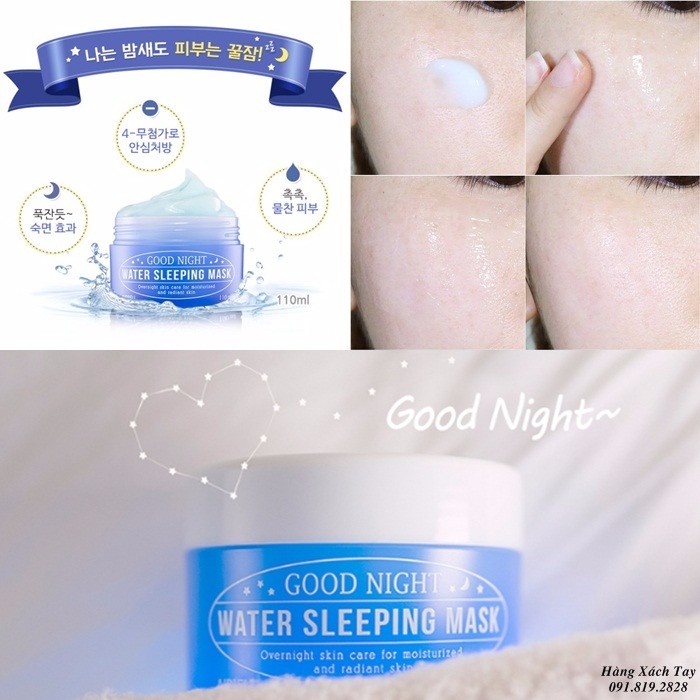 Mặt nạ ngủ dưỡng ẩm, phục hồi da Apieu Water Sleeping Mask 110ml 5