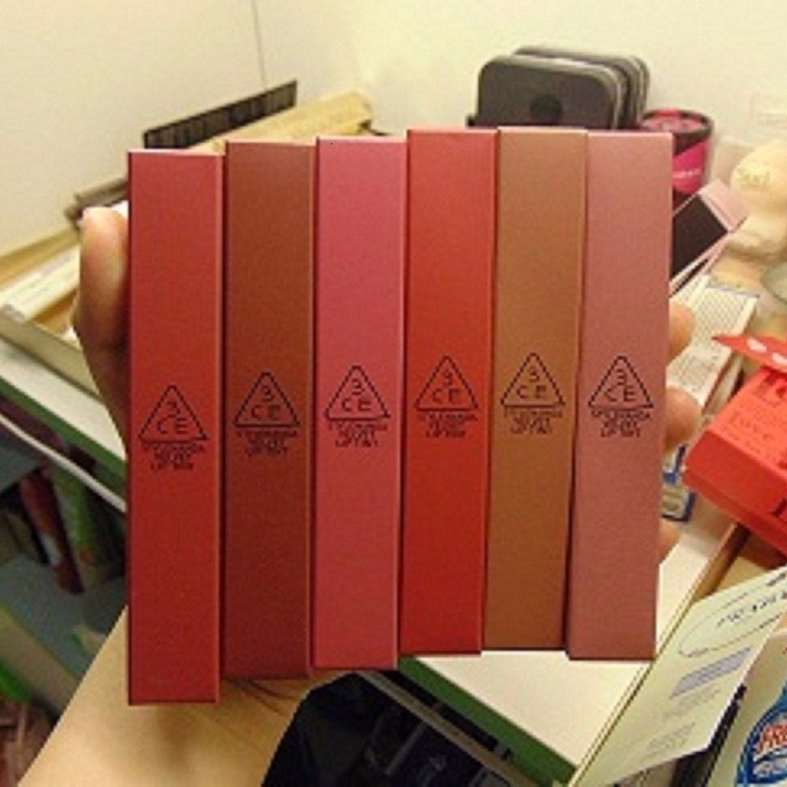 Hình ảnh Son Kem Lì 3CE Velvet Lip Tint màu Private - Đỏ Lạnh