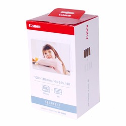 Giấy và mực in nhiệt Canon KP108 - máy canon selphy CP1000, CP1200, CP1300, CP910