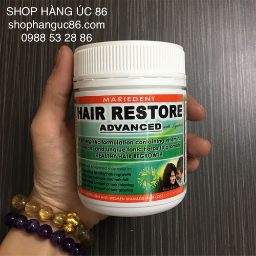 Viên Chống Rụng Tóc Kích Thích Mọc Tóc Hair Restore Advanced 60 viên
