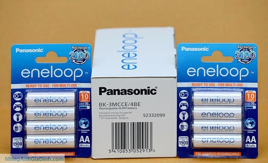 Vỉ giấy 4 viên pin AA Eneloop 1900mAh (Mã SP: G-L-4vien-aa-eneloop-1900)