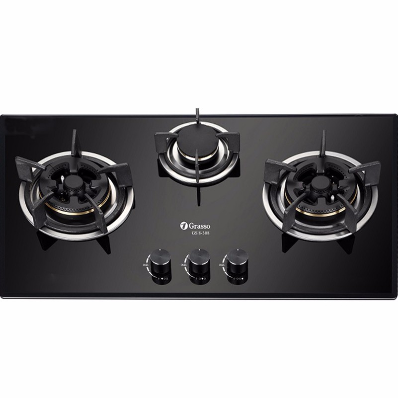 Bếp gas âm Grasso GS8-308 - 3 Bếp nấu