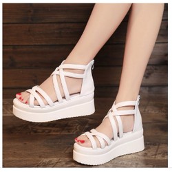 >> BÁO GIÁ GIÀY SANDAL ĐẾ XUỒNG PHONG CÁCH HÀN QUỐC | Shopee Lazada Sendo Tiki mới nhất 204 hỗ trợ phí ship- S011T - Giày sandal đế xuồng phong cách Hàn Quốc