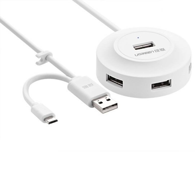 Bộ chia 4 cổng USB Ugreen 20271 hỗ trợ OTG