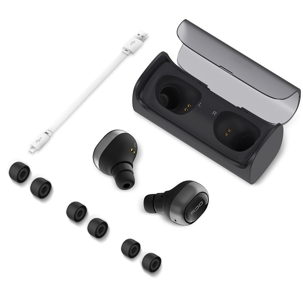 Tai nghe bluetooth 2 tai mini kèm đốc sạc QCY Q29